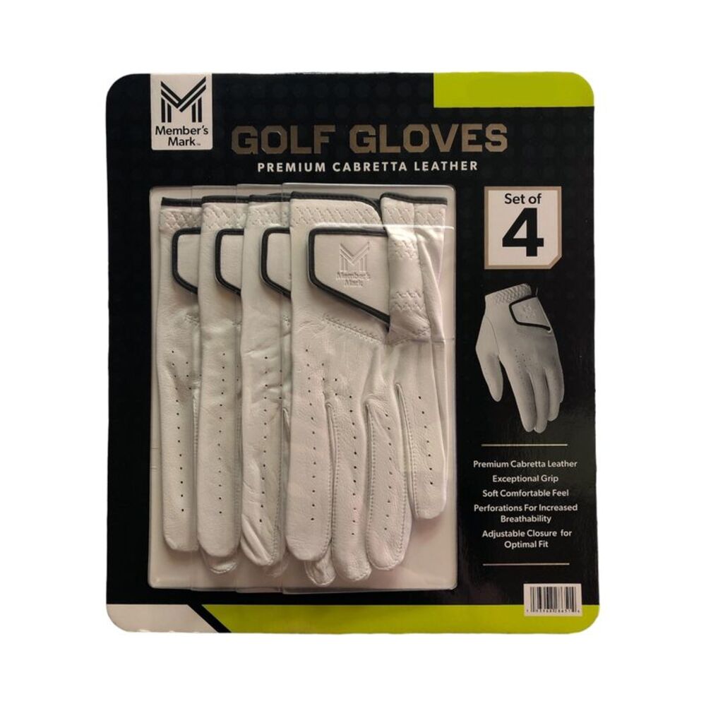White - Member's Mark Elite Premium Cabretta Leather Adjustable Left Hand Golf G